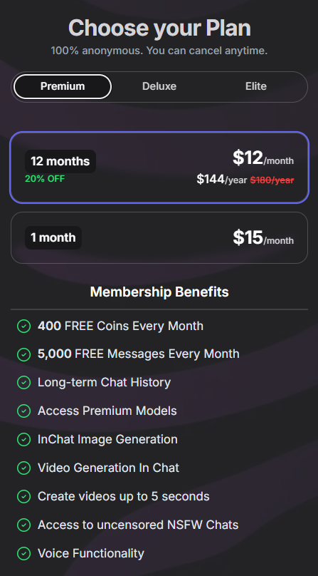GPT Girlfriend pricing